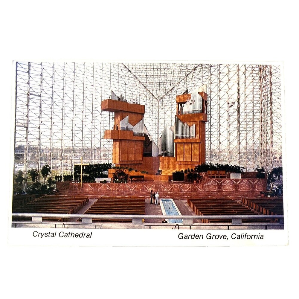 Postcard Crystal Cathedral Church Organ Garden Grove California 1970s Unposted